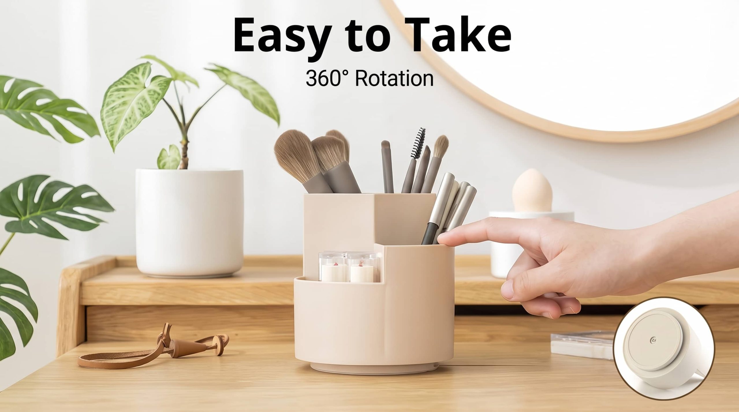 You are currently viewing Best 360° Rotating Makeup Brush Holder Review | Vanity Organizer