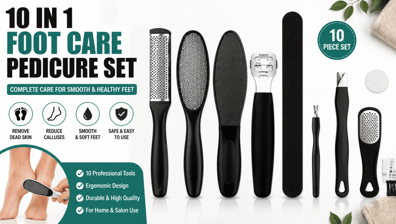 10-in-1 Foot Care Pedicure Set Review – Professional Foot Care Kit for Smooth Feet