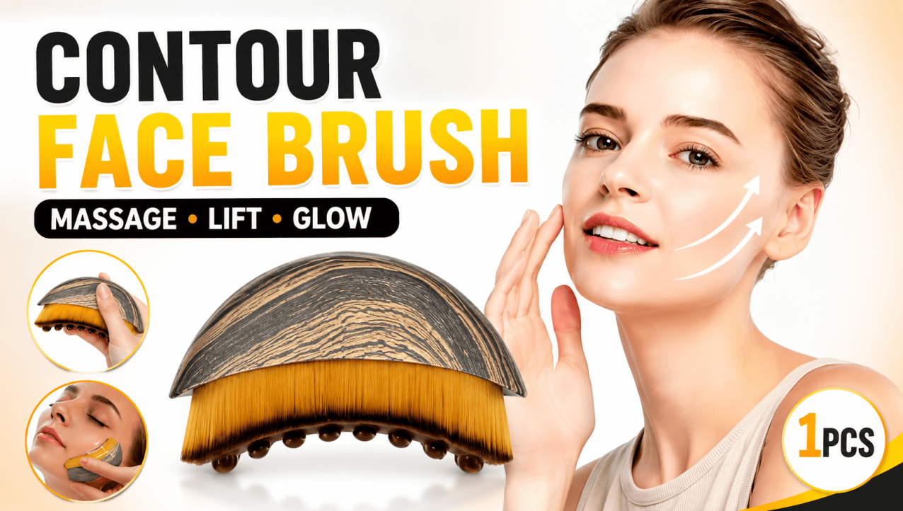 Best Lymphatic Face Brush Review – Ergonomic Contour Massage Brush