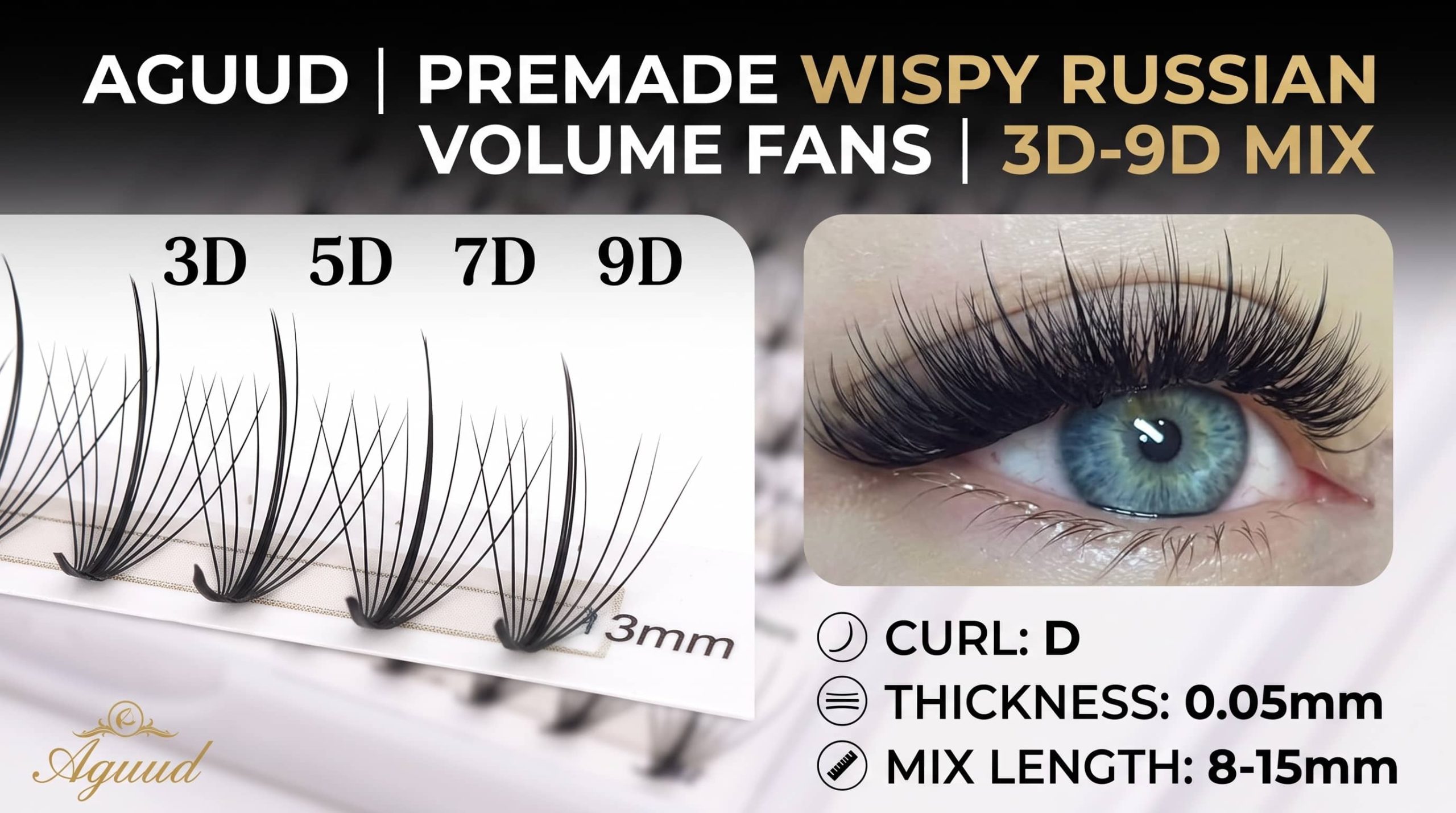 You are currently viewing AGUUD Premade Wispy Fan Lashes – Review