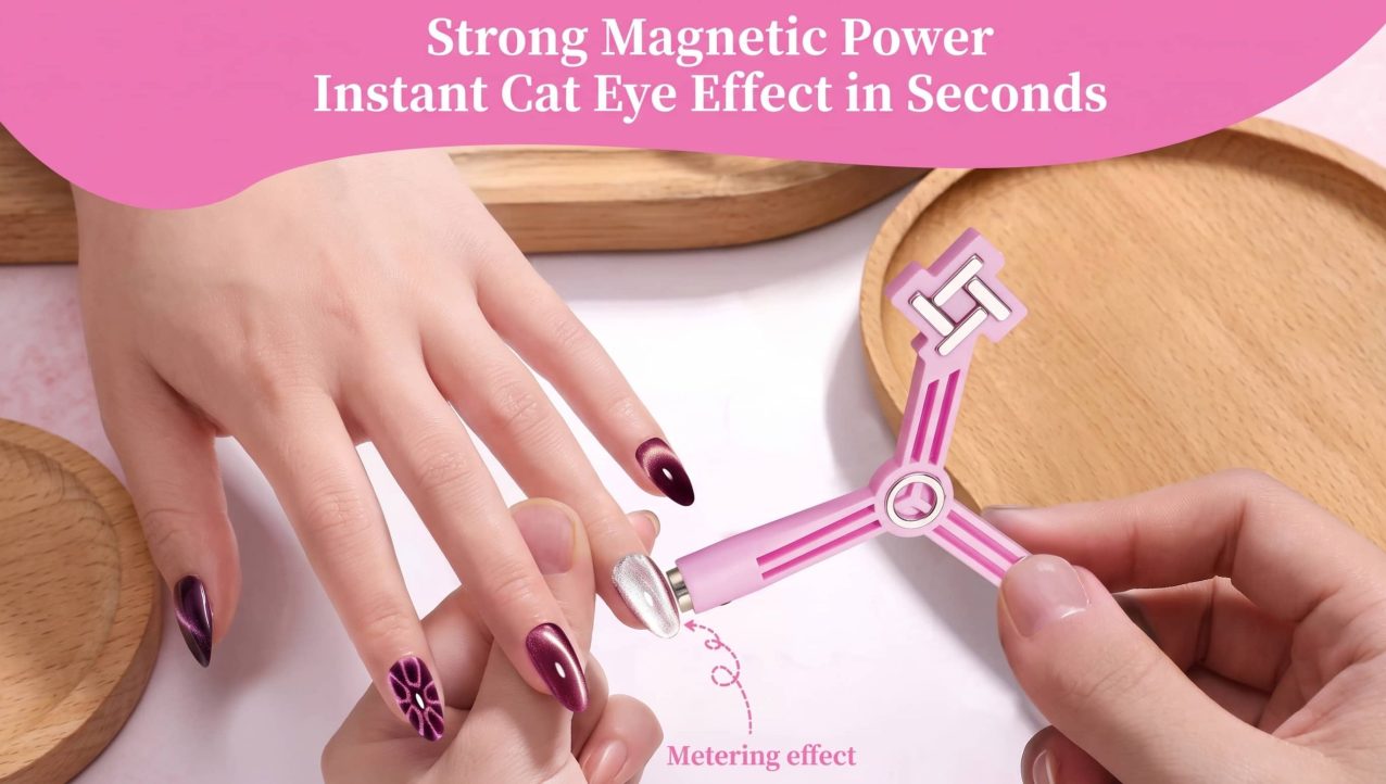 4 in 1 Cat Eye Magnet Tool – Best Magnetic Stick for French Star Flower Cat Eye Nail Designs