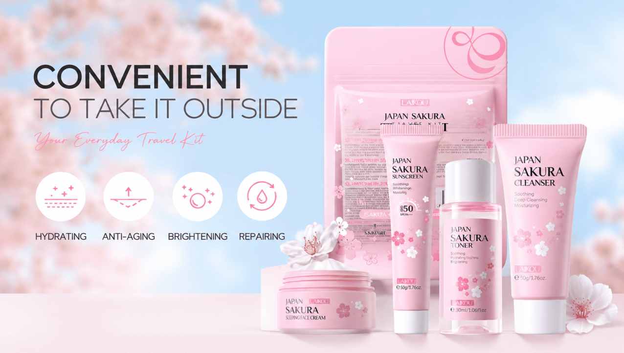 LAIKOU Sakura Skin Care Set: A Budget-Friendly Skincare Kit Worth Trying?